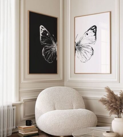 Black & White Butterfly