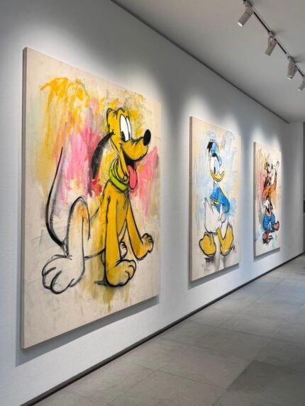 Disney Pluto Canvas Art – Iconic Mickey Mouse Companion Paintin