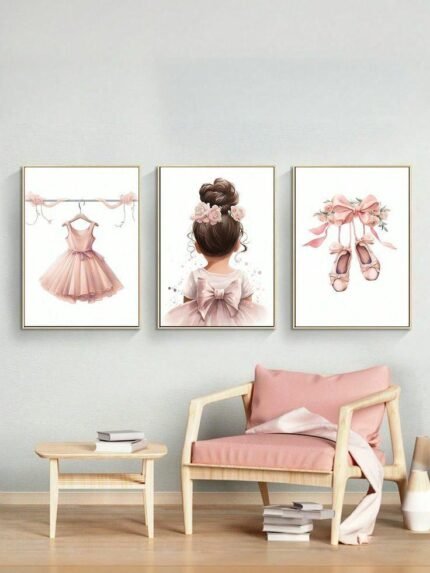 Set of 3 Pink Ballet